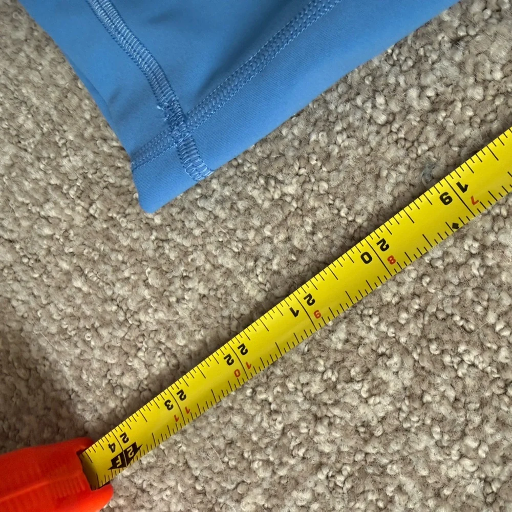 Lululemon Leggings Tights Cropped Pants Blue High Rise 12 Yoga Pilates Workout - Picture 10 of 10